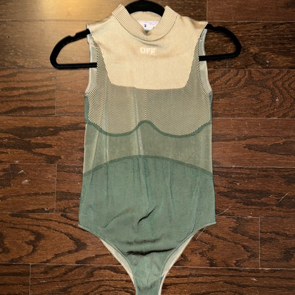 Off-White Cowl Neck Bodysuit